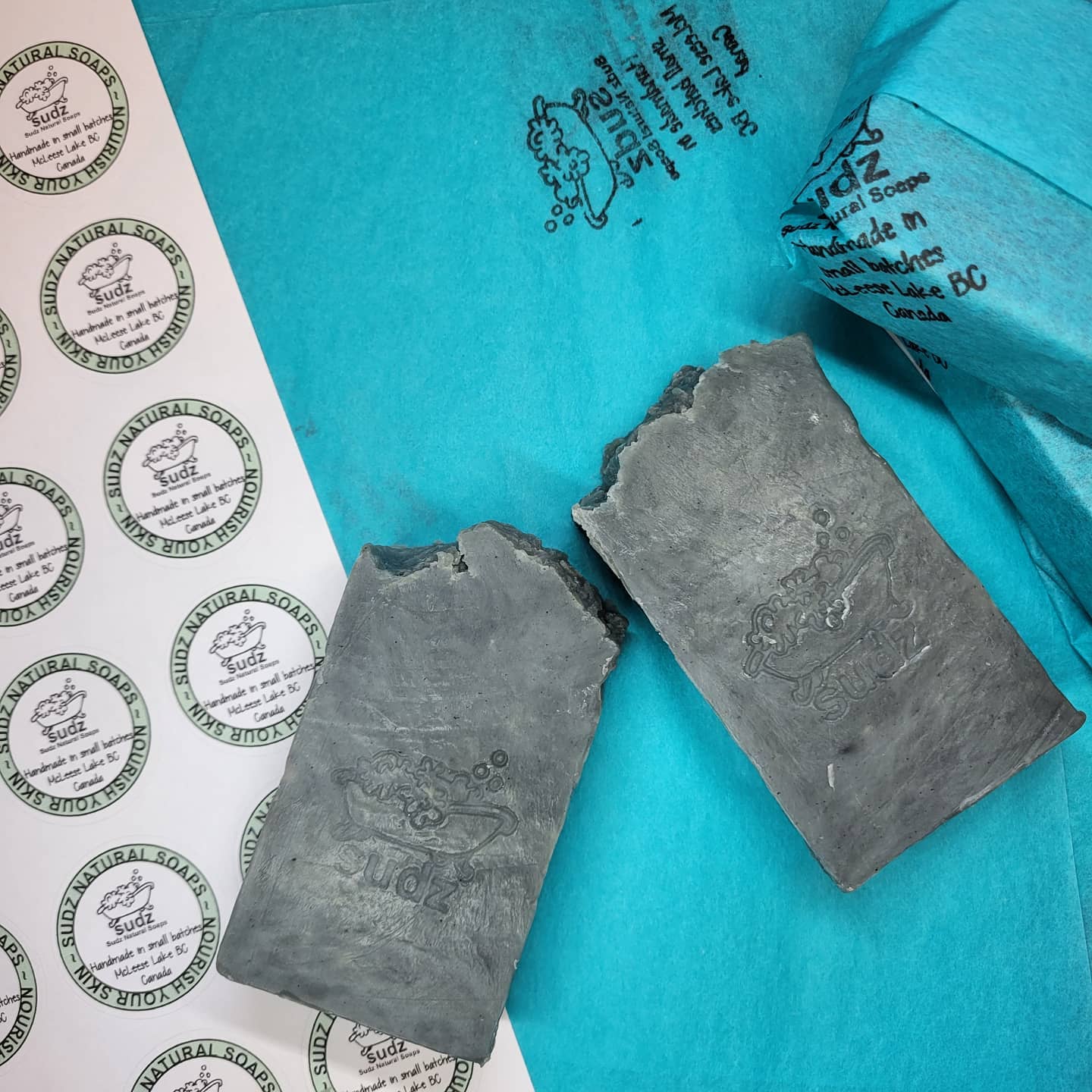 Drewdrop bar soap from Sudz Natural Soaps, hand made in British